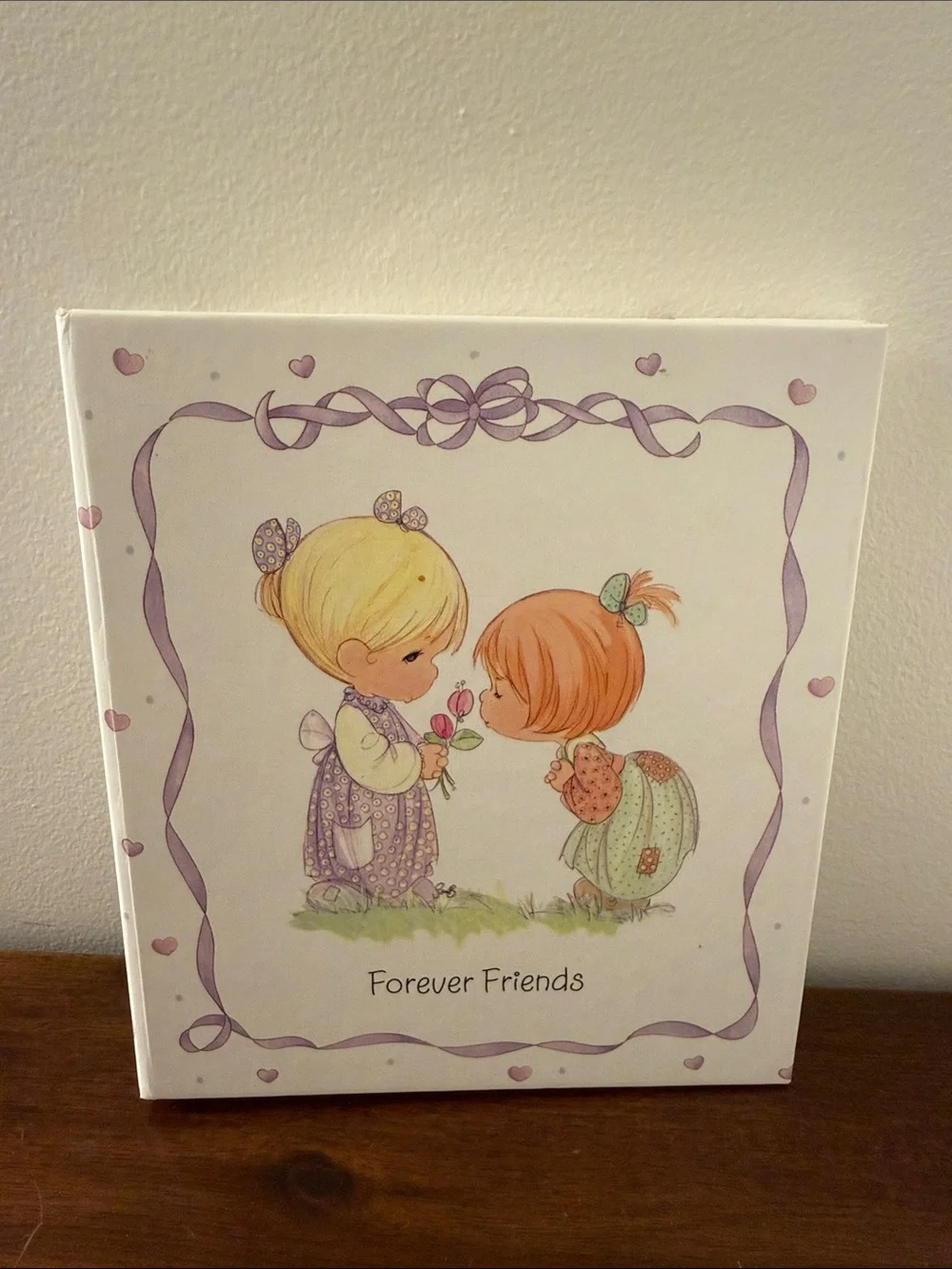 Vintage 1998 PRECIOUS MOMENTS Hallmark Address Book Forever Friends Hearts